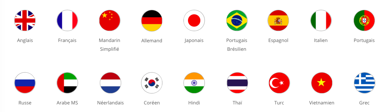 Pipplet Flex : disponible dans 18 langues ! 